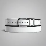 white leather belt image